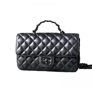 Chanel 25C Flap Bag with Top Handle(Black)