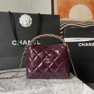 Chanel 24B Hobo AS4189(Bordeaux)