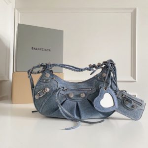 Le Cagole Shoulder Bag (Blue jeans)