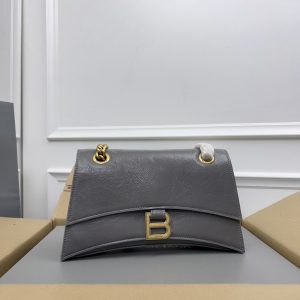 Crush Chain Hourglass Bag(Grey)