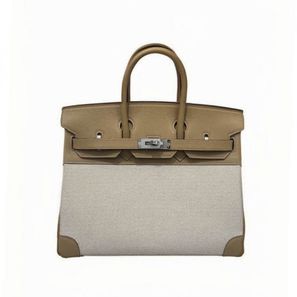 Birkin Swift Leather Patchwork Bag  （Sable)