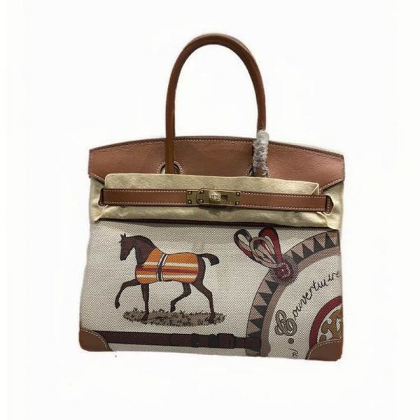 Birkin Swift Leather Patchwork Bag  （Graffiti）