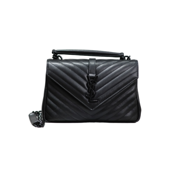 Monogram college Bag in Black-Black