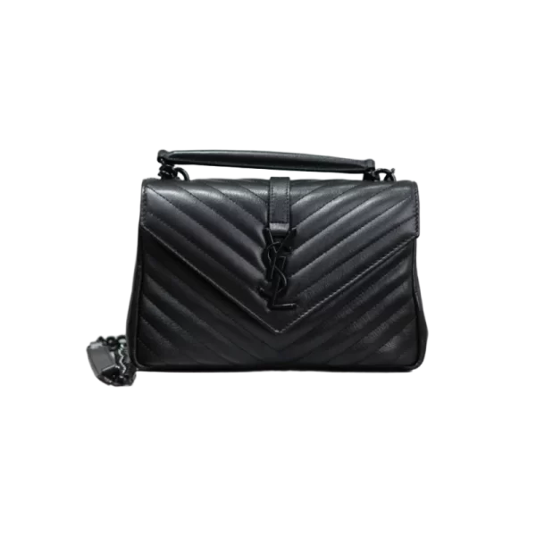 Monogram college Bag in Black-Black
