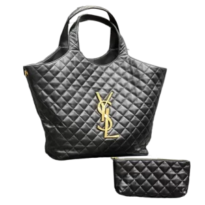 ICARE In Nappa Leather Tote Bag-in Black