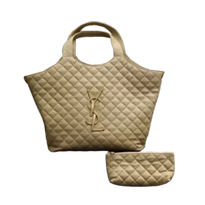 ICARE In Nappa Leather Tote Bag-in Brown