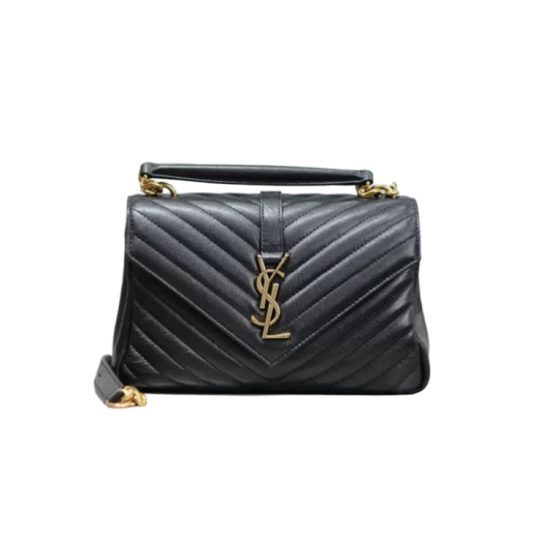 Monogram college Bag in Black-gold