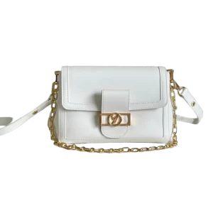 Dauphine Soft  Bag in White -M25050