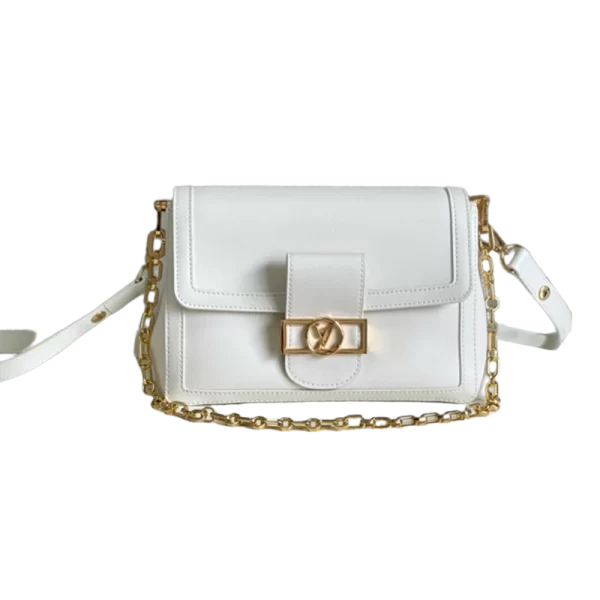 Dauphine Soft  Bag in White -M25050