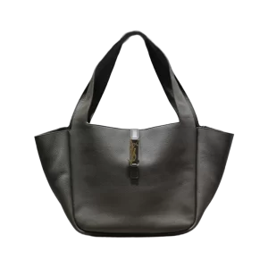 LE 5A 7 Bea in Grained Leather in Dark Grey