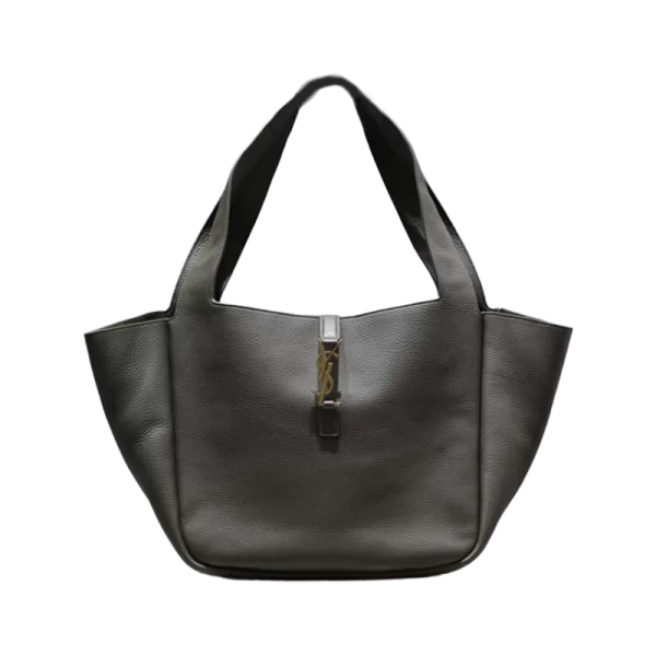 LE 5A 7 Bea in Grained Leather in Dark Grey