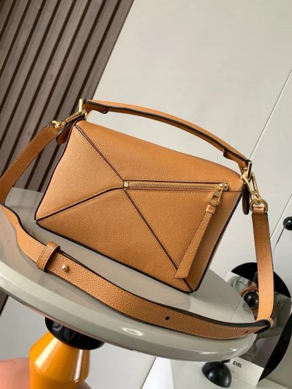 Puzzle Edge Bag in Grained Calfskin